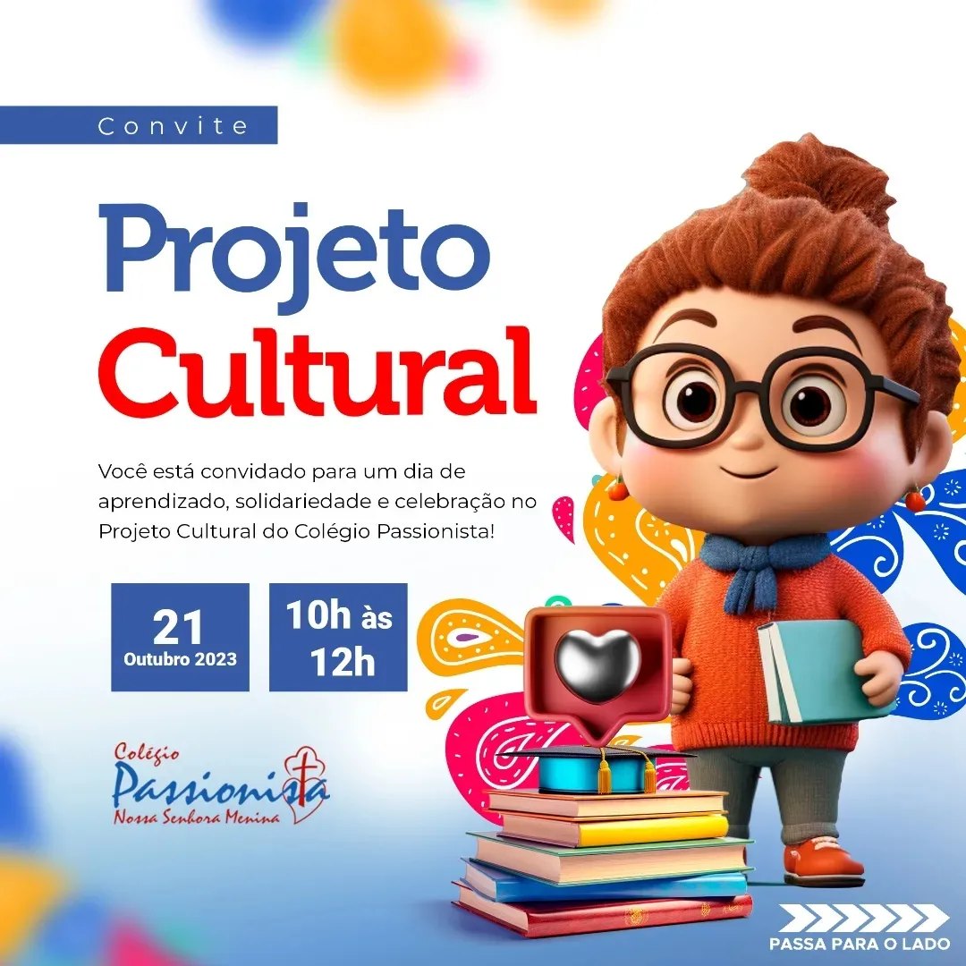 Venha fazer parte do Projeto Cultural 2023 Nossa Senhora Menina