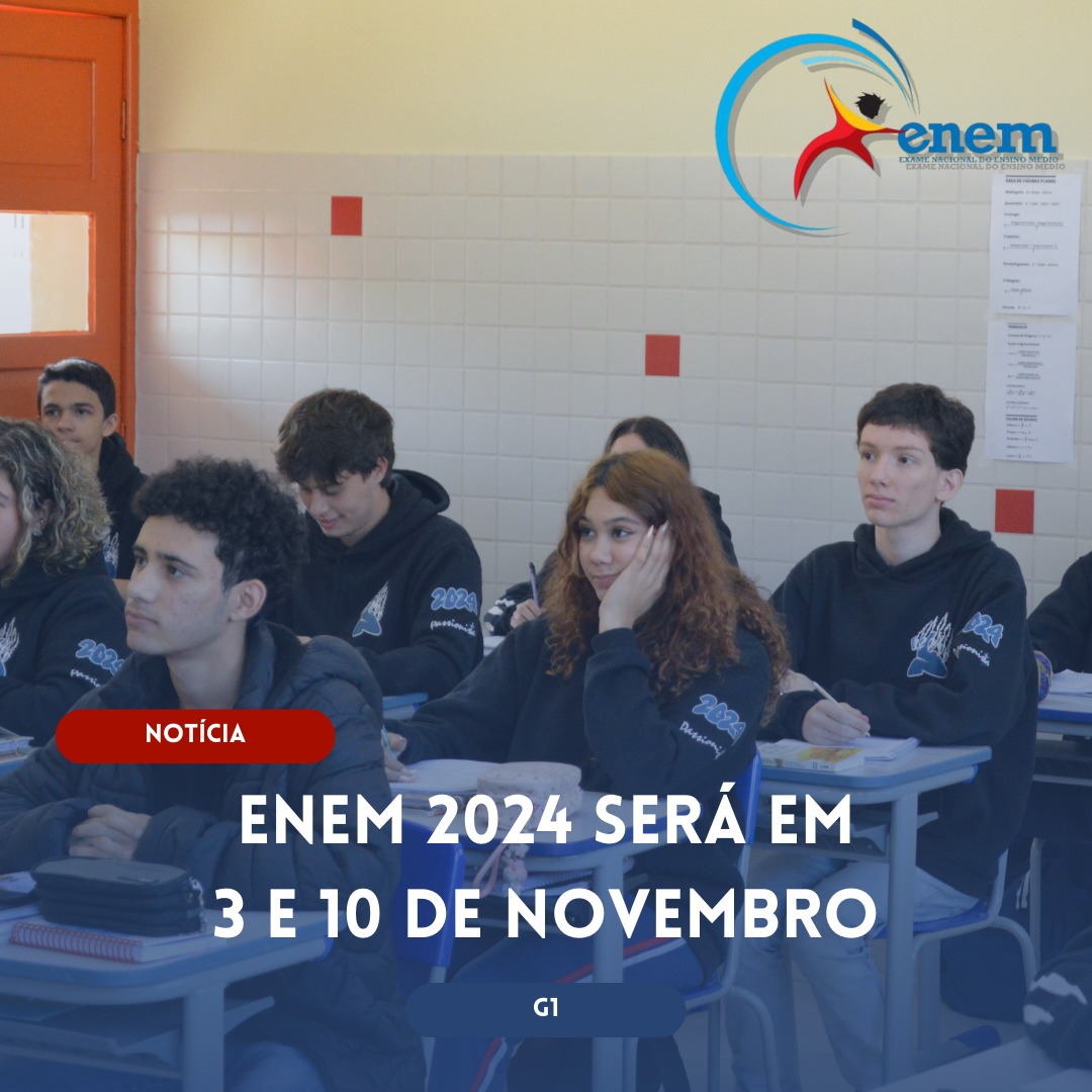 Inscries para o ENEM 2024 abertas! Nossa Senhora Menina