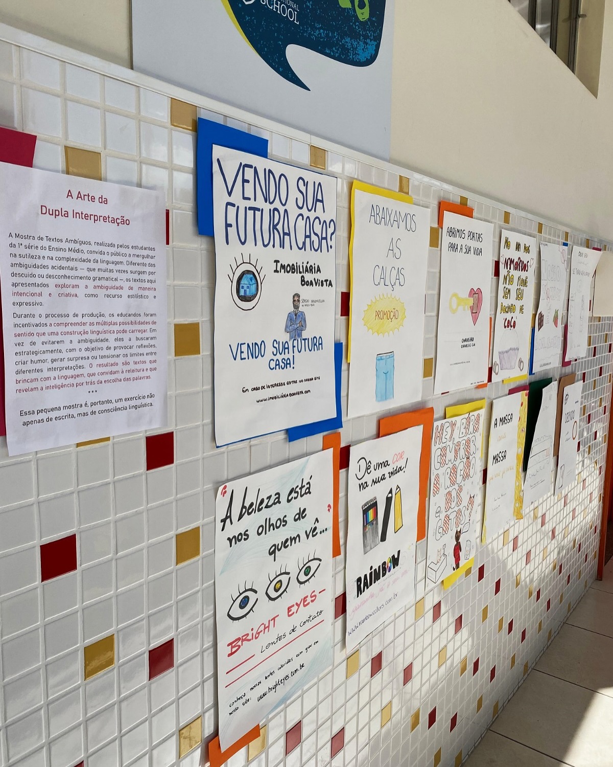 A arte nas paredes do Colgio Nossa Senhora Menina