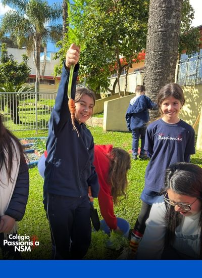 Aprender tamb�m � colocar a m�o na terra Nossa Senhora Menina