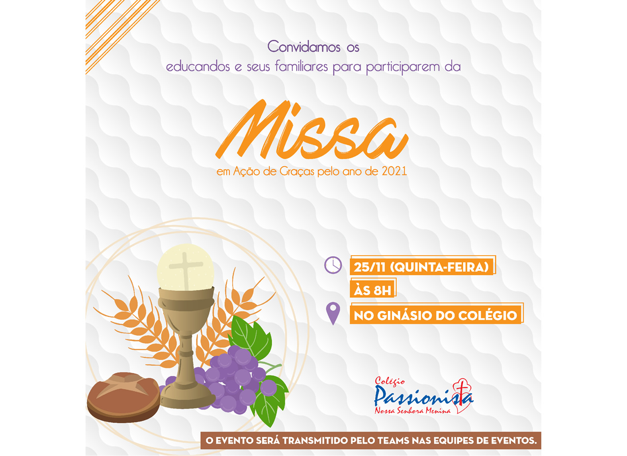 Celebrao de Ao de Graas Nossa Senhora Menina