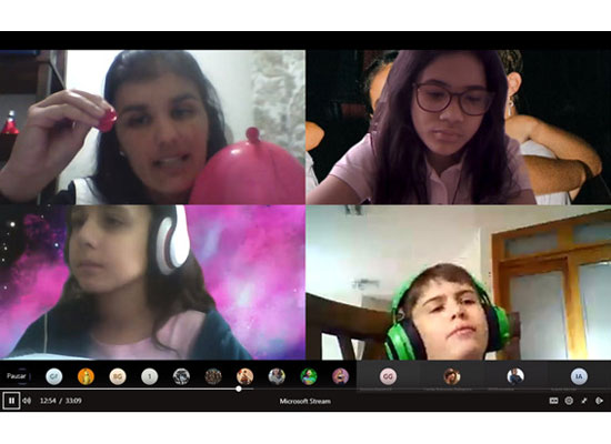 Experimento na aula remota de Cincias! Nossa Senhora Menina
