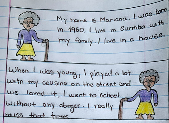 No meu tempo... - 7 ano Nossa Senhora Menina